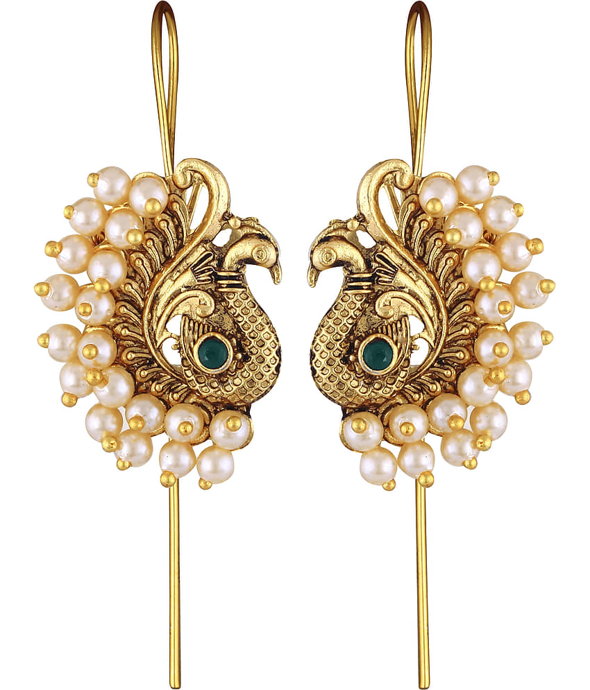 Vighnaharta Green EarCuff Earrings ( Pack of 1 ) - Earrings | Buy online on ZillyBuy