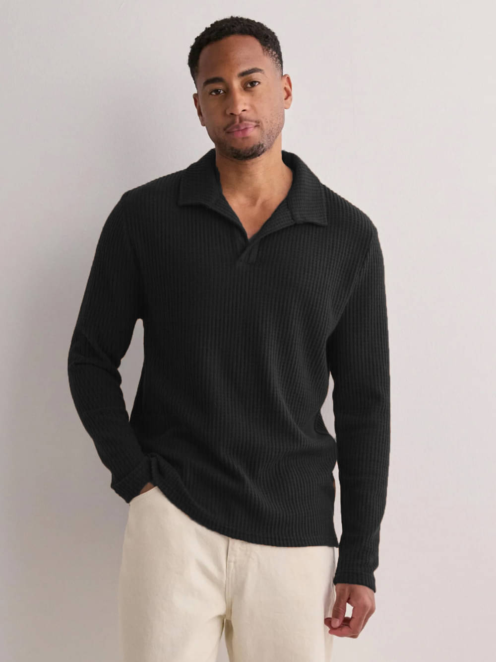 clafoutis Men Polyester Relaxed Fit Popcorn Textured Polo T Shirt ( Black ) clafoutis Men Polyester Relaxed Fit Popcorn Textured Polo T Shirt ( Black )