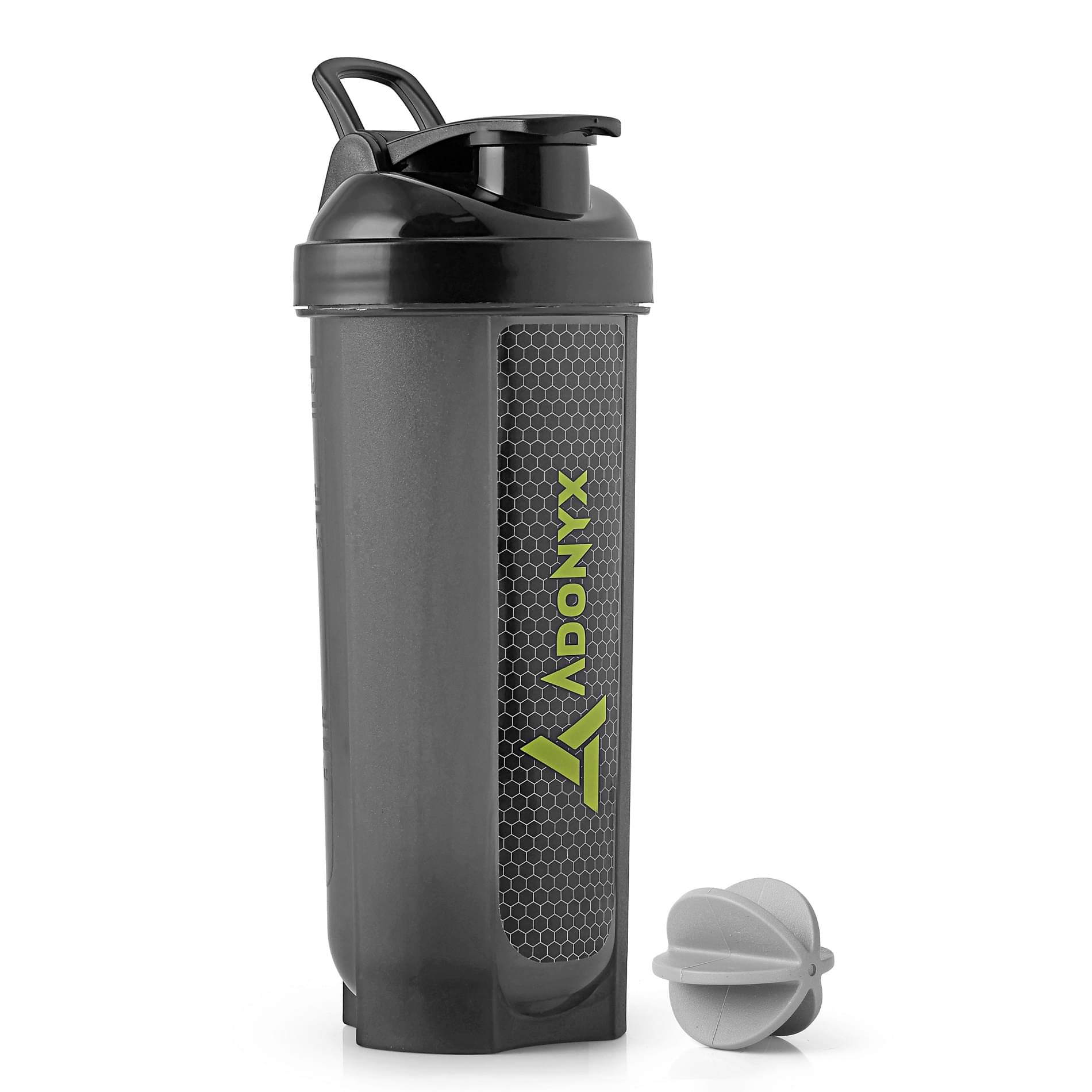 ADONYX Plastic Black 700 mL Shaker ( Pack of 1 ) ADONYX Plastic Black 700 mL Shaker ( Pack of 1 )