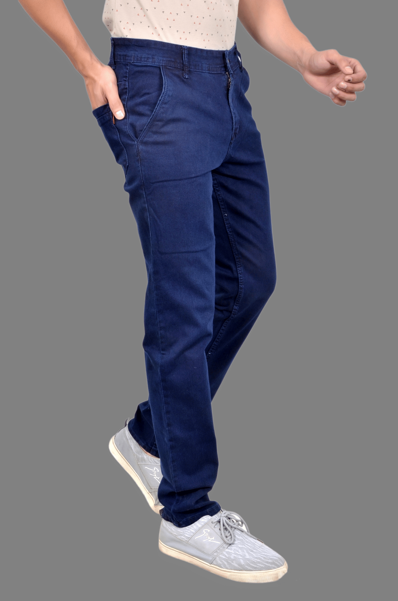 AGRAYYANA Slim Fit Solid Men's Jeans - Blue ( Pack of 1 ) - Jeans | Buy online on ZillyBuy