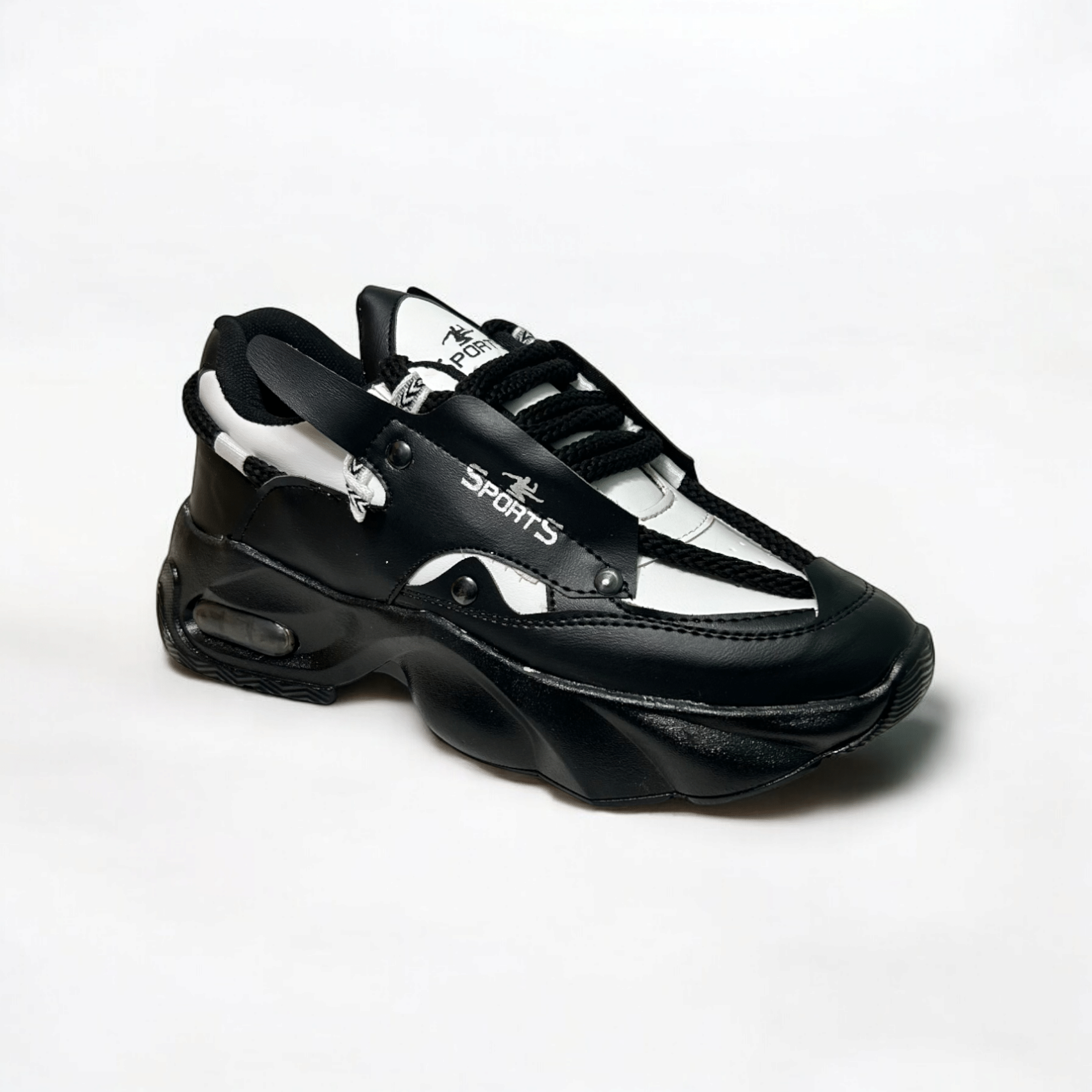     			Akiko ACTIVE CORE Black Men's Sneakers