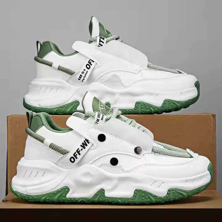     			Akiko WAVE STRIDE Green Men's Sneakers
