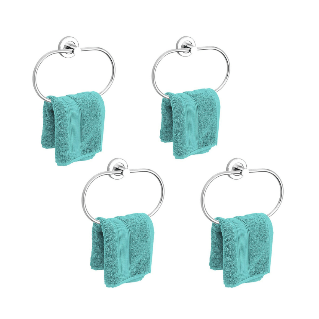     			BATHONIX - Towel Hanger S.S Flange Oval 4pcs