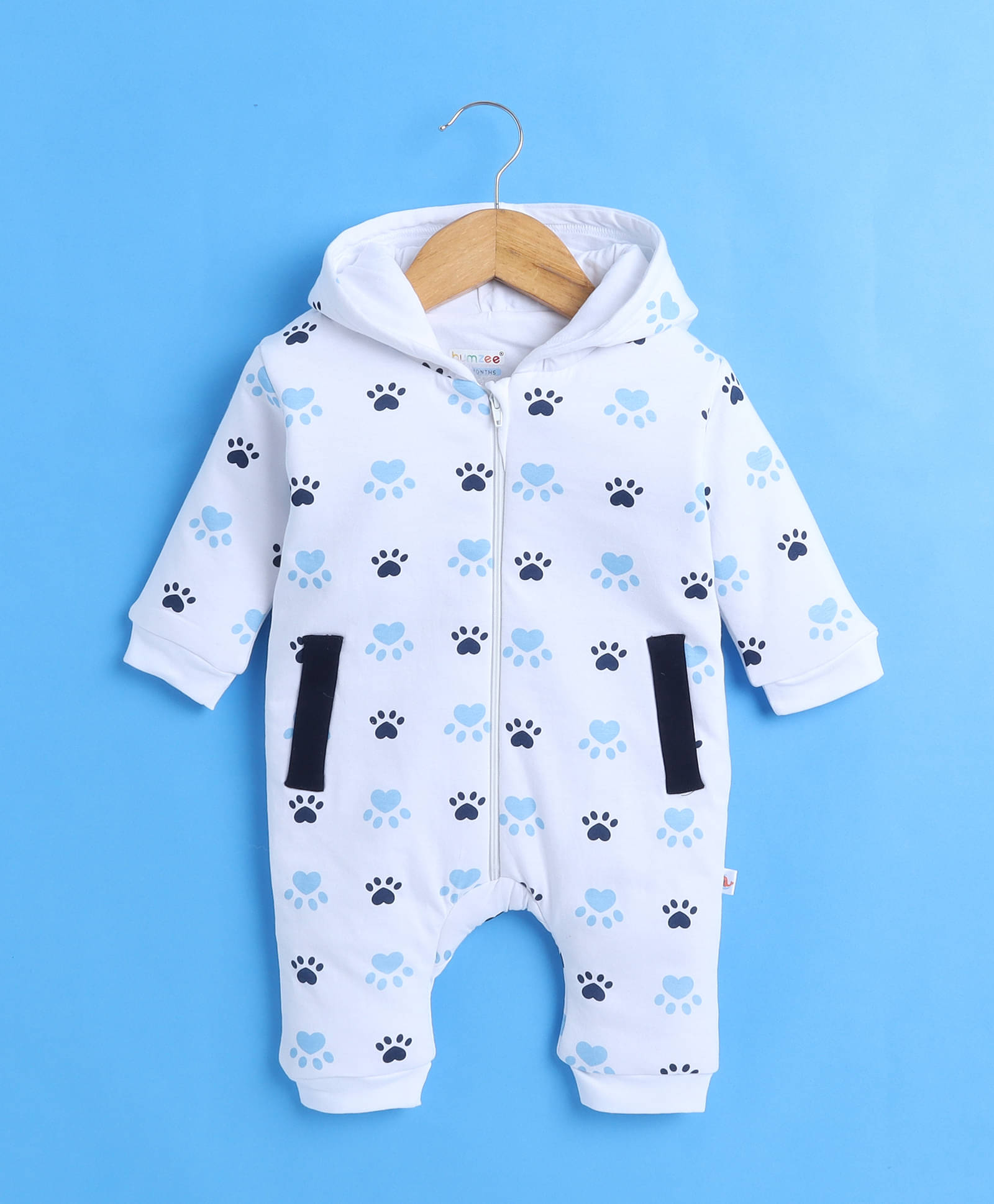    			BUMZEE Pack of 1 Baby Girls Cotton Rompers ( White )