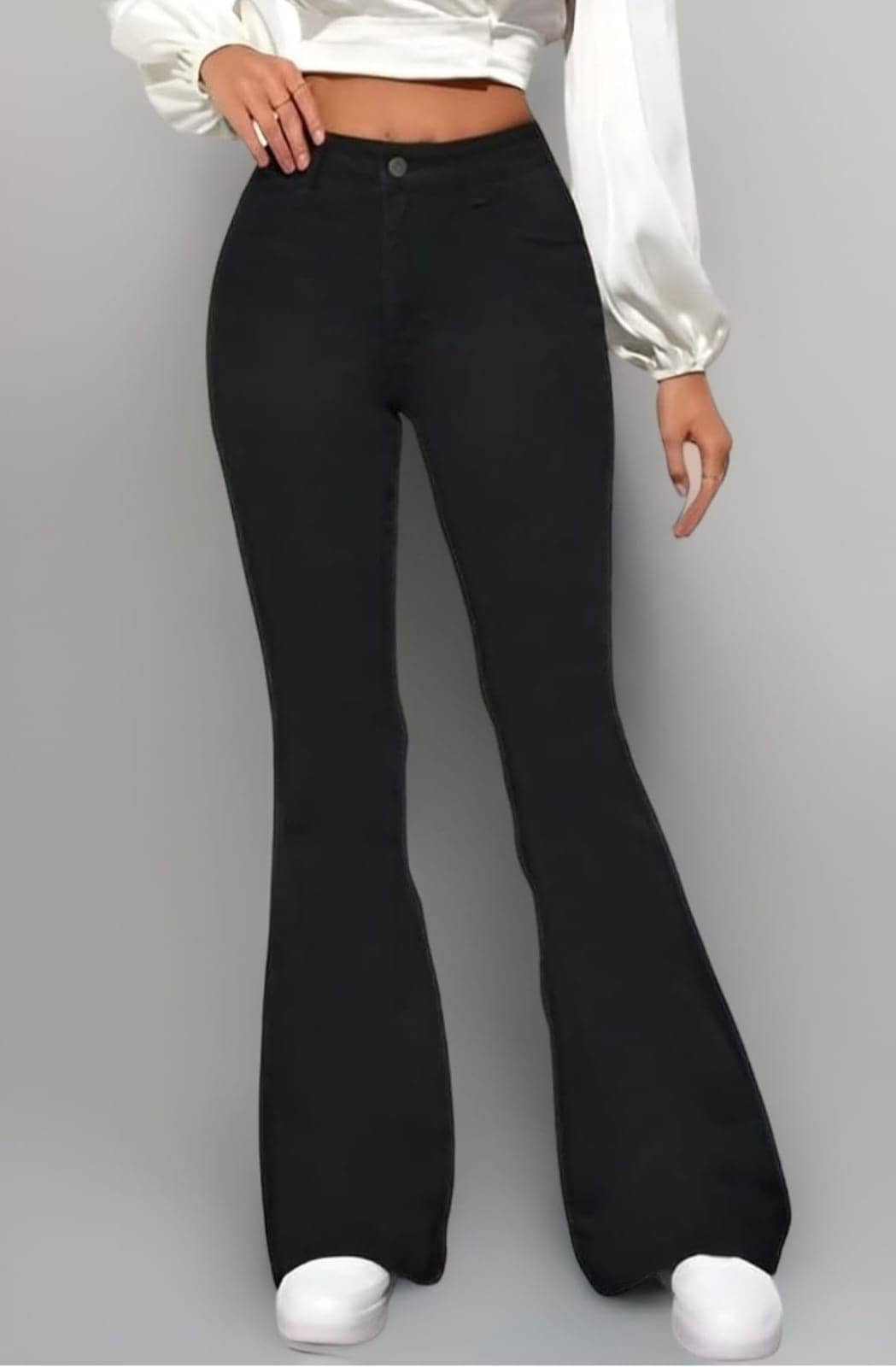 Broadstar - Black Cotton Bootcut Women's Jeans ( Pack of 1 ) - Jeans | Buy online on ZillyBuy
