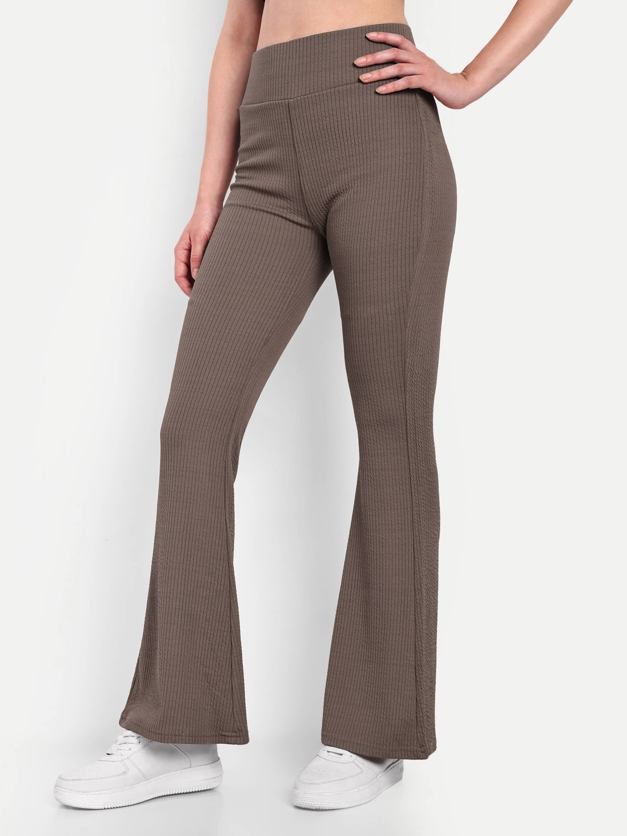     			Broadstar Pack of 1 Lycra Bootcut Women's Bootcut Pants ( Brown )