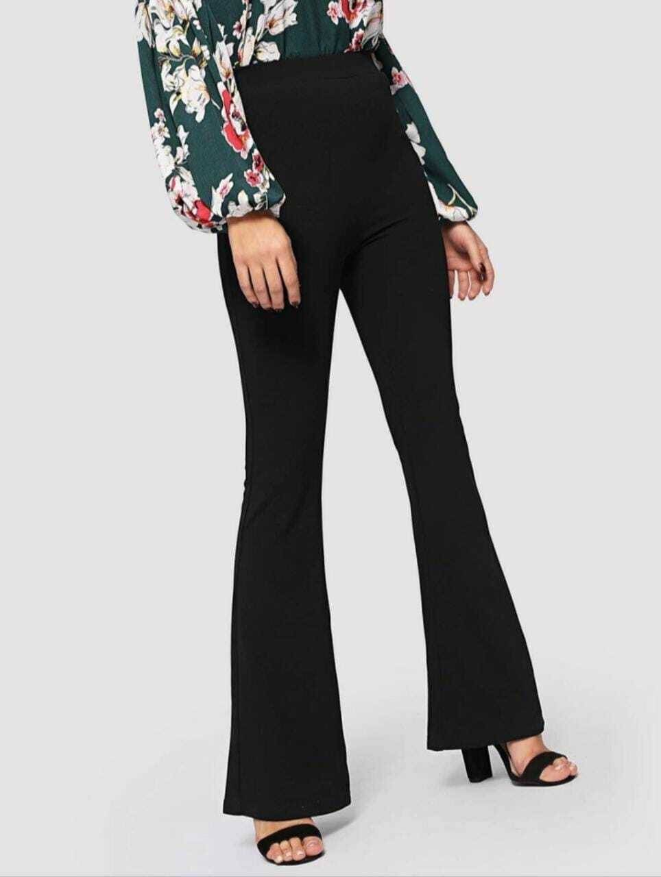     			Broadstar Pack of 1 Polyester Bootcut Women's Bootcut Pants ( Black )
