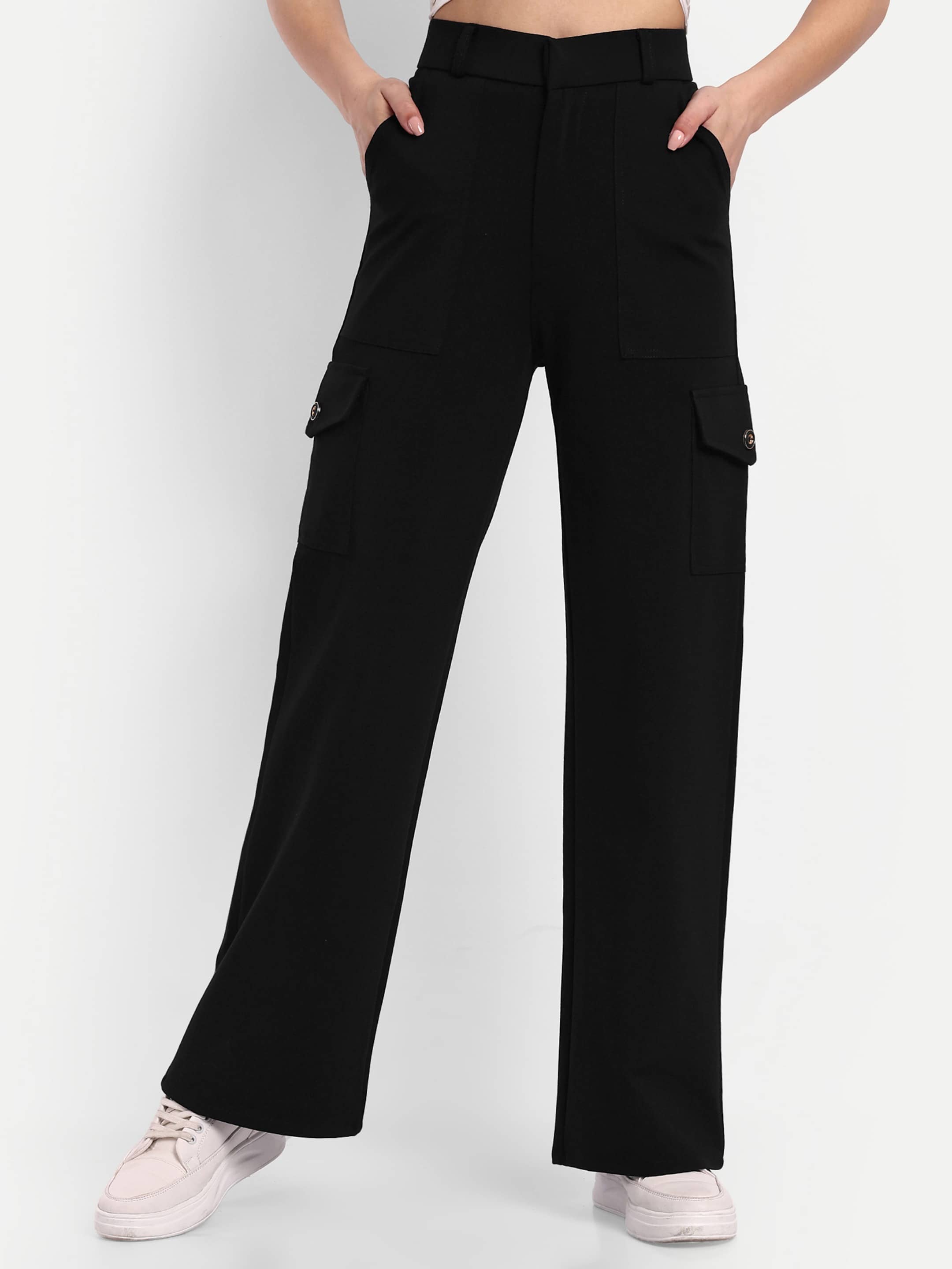 Broadstar Pack of 1 Rayon Straight Women's Cargo Pants ( Beige ) - Trousers | Buy online on ZillyBuy