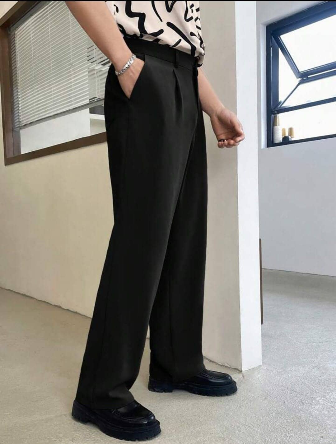 Broadstar Regular Pleated Men's Formal Trouser - Black ( Pack of 1 ) - Trousers | Buy online on ZillyBuy
