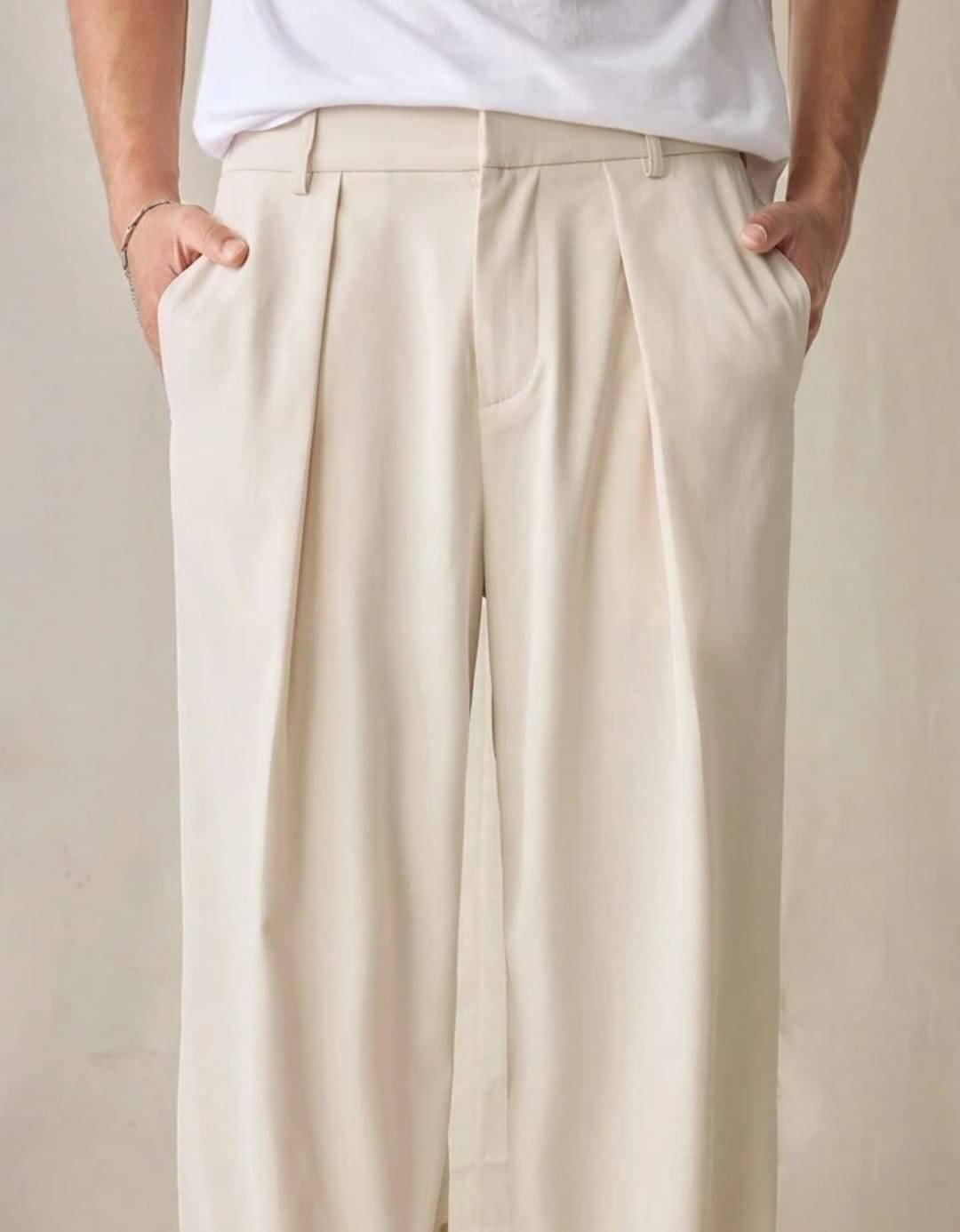    			Broadstar Regular Pleated Men's Formal Trouser - Beige ( Pack of 1 )