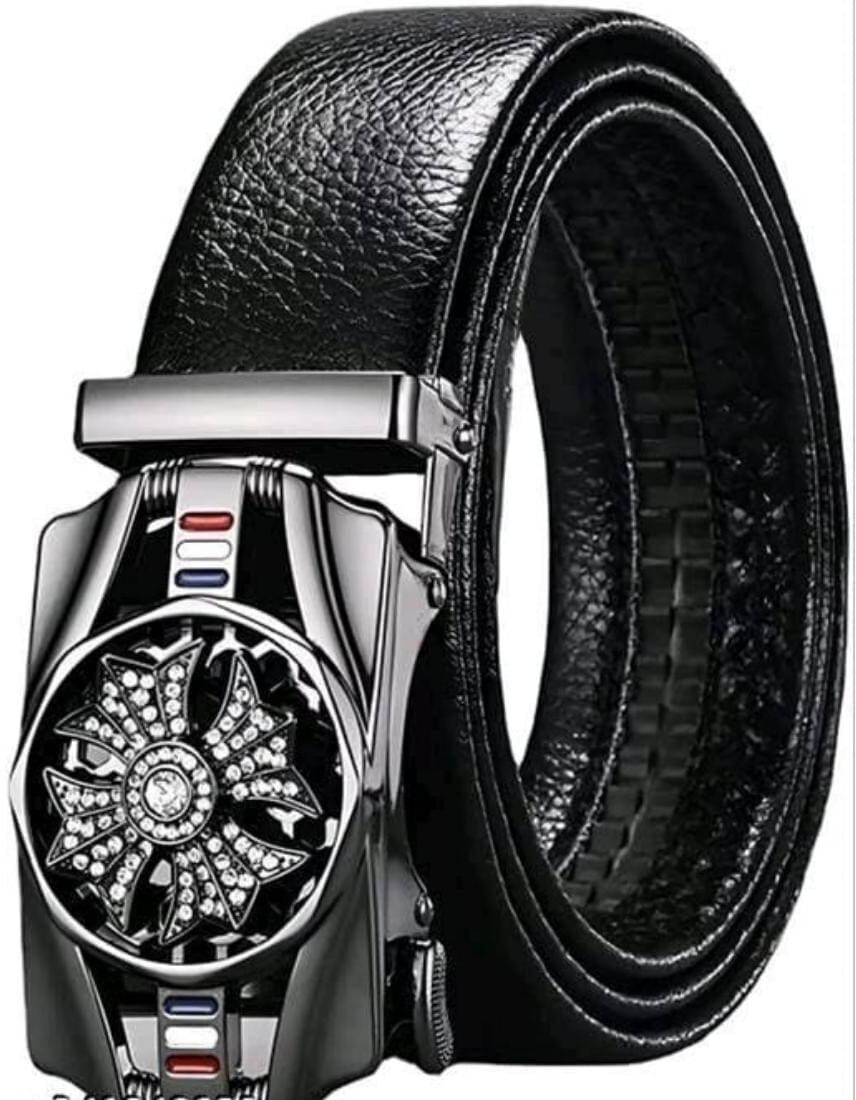     			Classic World - Black Synthetic Men's Casual Belt ( Pack of 1 )