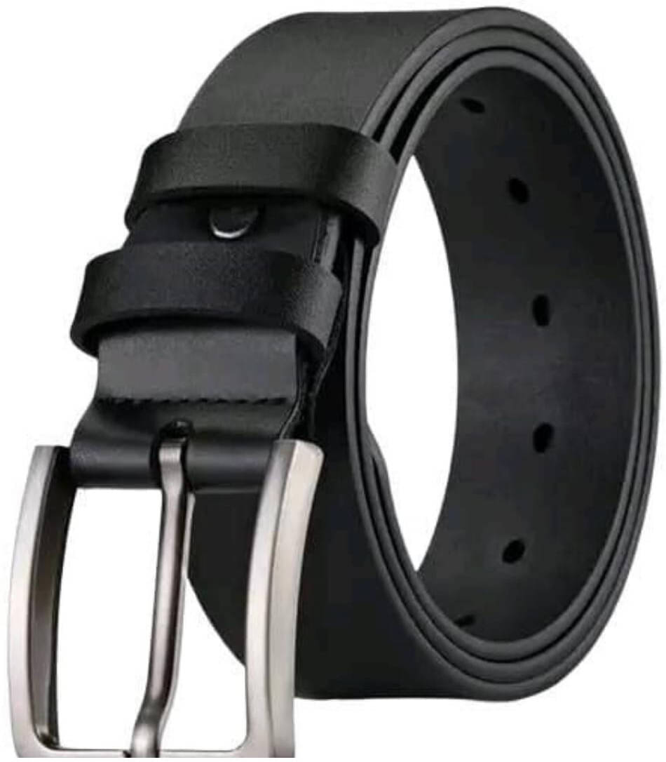     			Classic World - Black Synthetic Men's Formal Belt ( Pack of 1 )