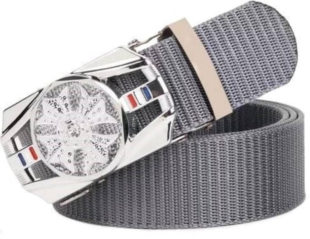 Classic World - Gray Synthetic Men's Casual Belt ( Pack of 1 )