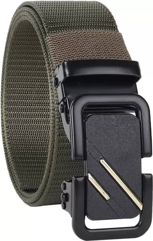 Classic World - Green Nylon Men's Casual Belt ( Pack of 1 )