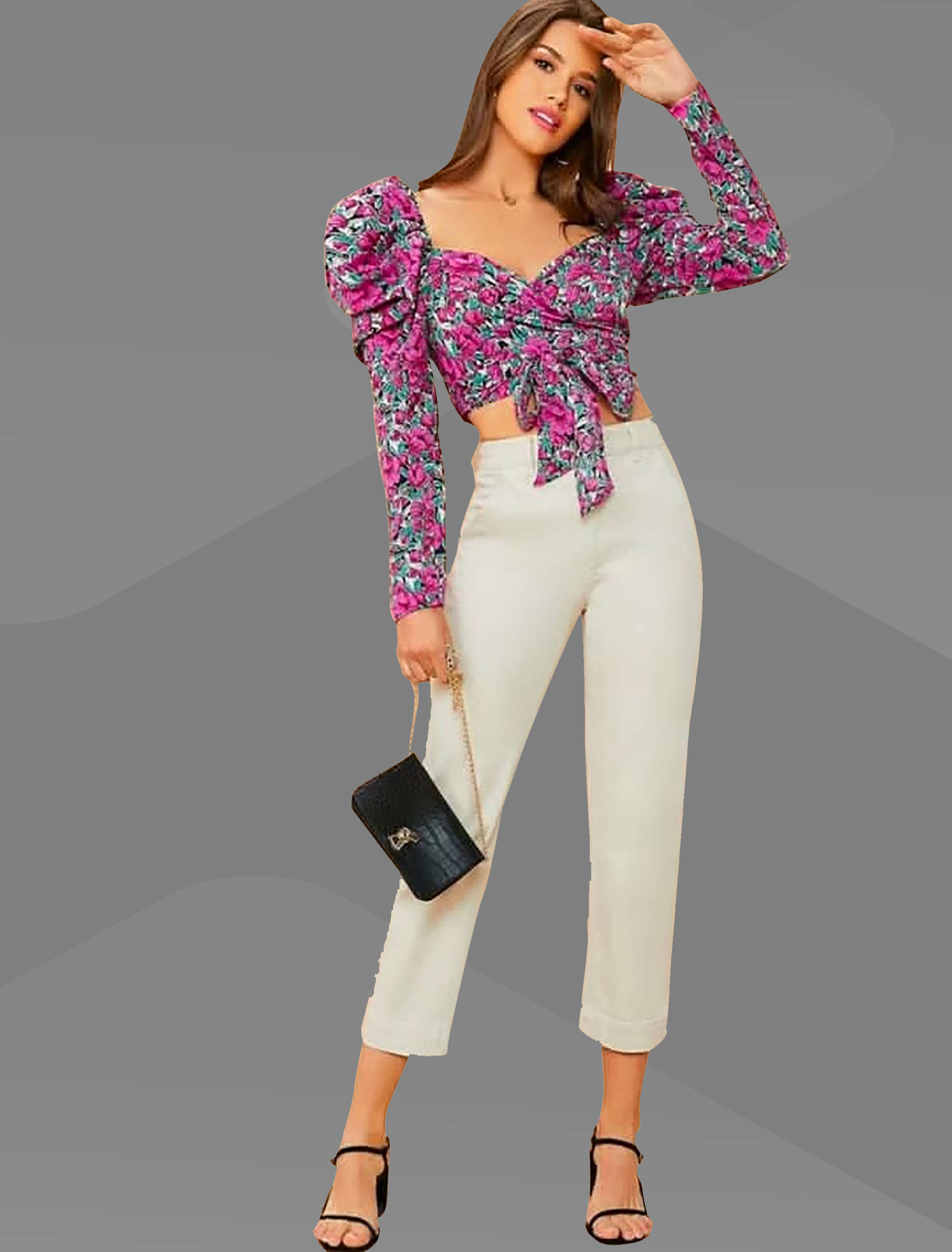     			Dream Beauty Fashion Women's Polyester Crop Top ( Pink )