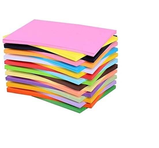     			Eclet A4 100 Coloured Sheets (10 Sheets each color) Copy Printing/Art and Craft Paper Double Sided Coloured Children's Day Gift, Birthday Gift, Party Favors,christmas decor etc