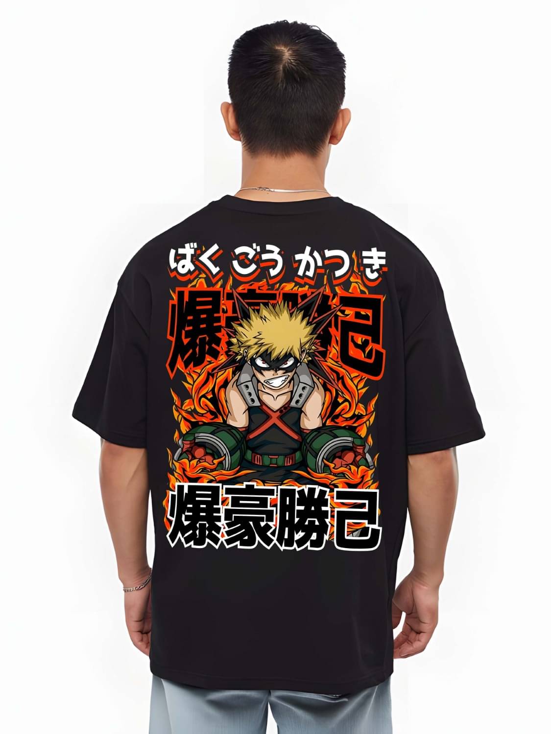 Kaido Cotton Oversized Fit Self Design Half Sleeves Men's Round T-Shirt - Black ( Pack of 1 ) Kaido Cotton Oversized Fit Self Design Half Sleeves Men's Round T-Shirt - Black ( Pack of 1 )