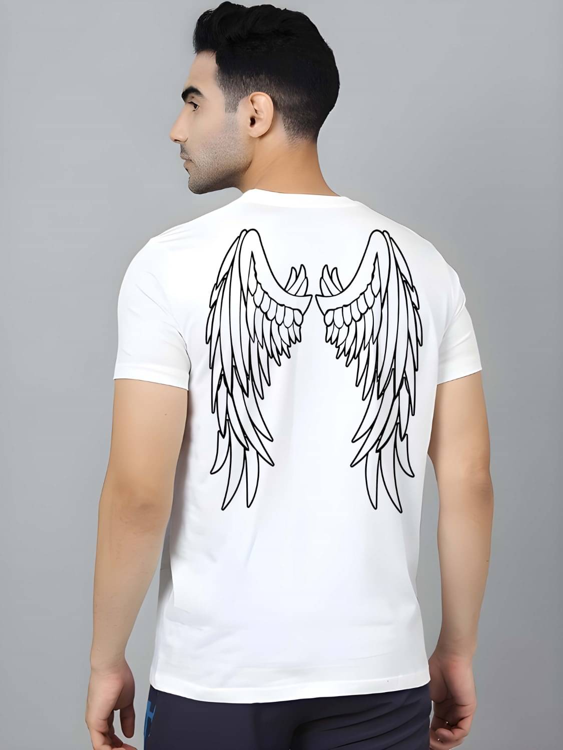 Kaido Cotton Regular Fit Self Design Half Sleeves Men's Round T-Shirt - White ( Pack of 1 )     			Kaido Cotton Regular Fit Self Design Half Sleeves Men's Round T-Shirt - White ( Pack of 1 )