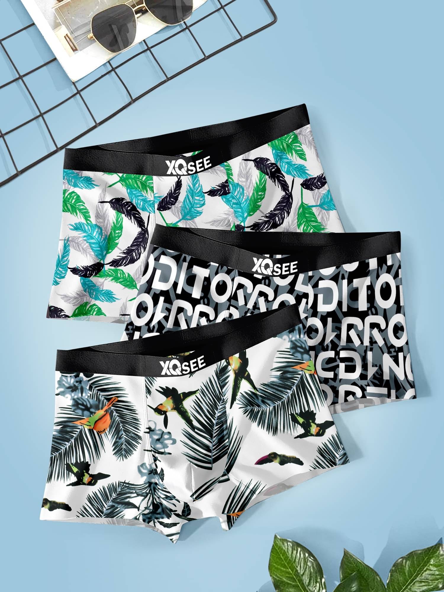     			PaheliRani Pack of 3 Nylon Trunks For Men's ( Multicolor2 )