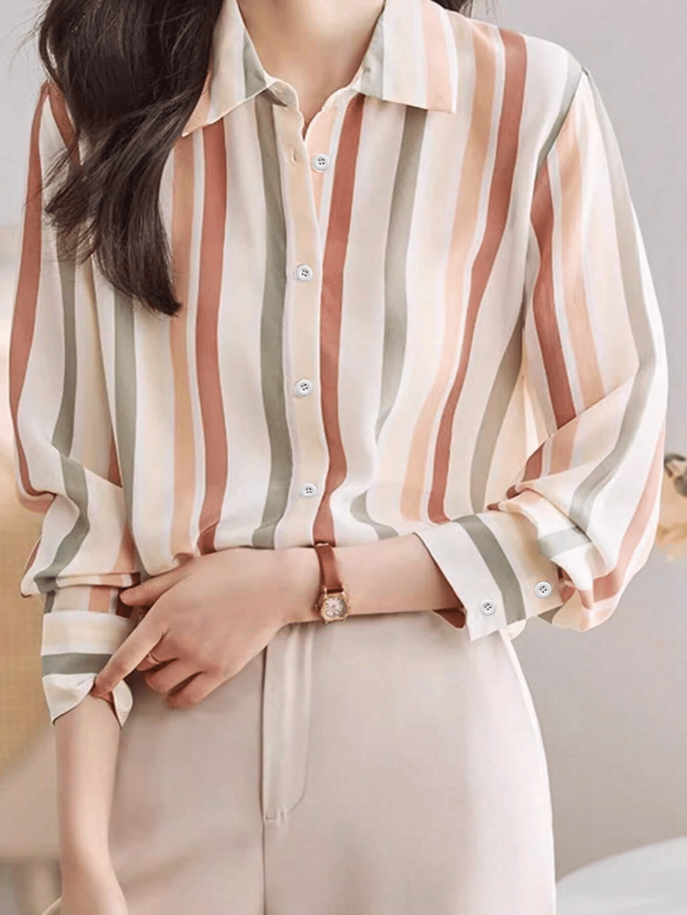 AAPSKA Women Printed Poly Cotton Shirt ( Multicolor )