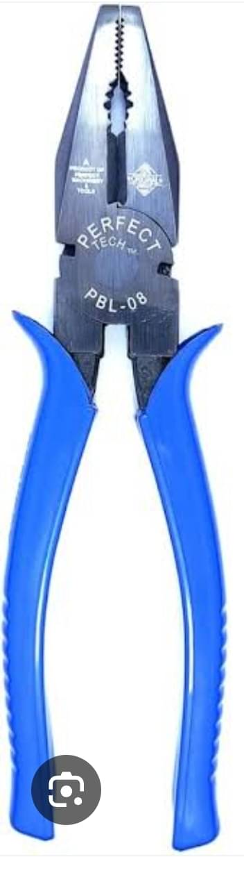     			ADISON Stainless Steel Plier 8 Inch Heavy Duty Plier With Shock Absorbing Grip  Pack of 1