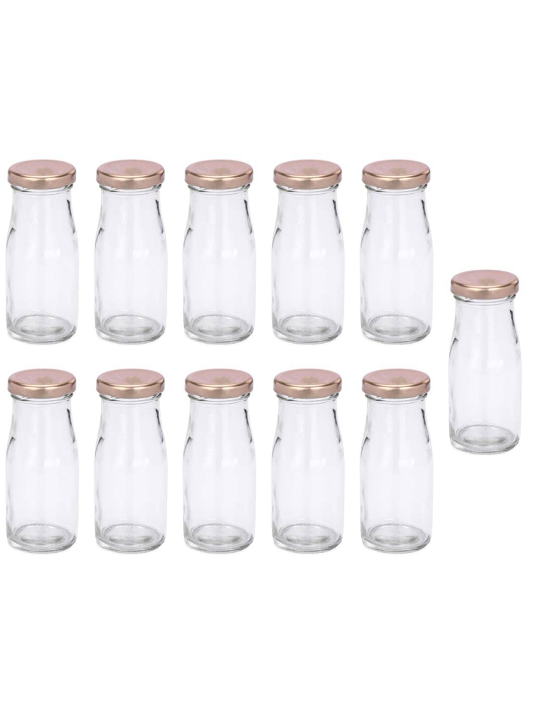     			AFAST Water, Juice, Milk, Serving Glass Bottle- A11 Nude Glass Water Bottle 100 mL ( Set of 10 )