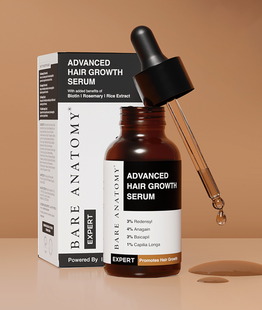 Bare Anatomy Redensyl Rosemary Anagain Biotin Advanced Hair Serum For Hair Growth, 30ml (Pack of 1) Bare Anatomy Redensyl Rosemary Anagain Biotin Advanced Hair Serum For Hair Growth, 30ml (Pack of 1)