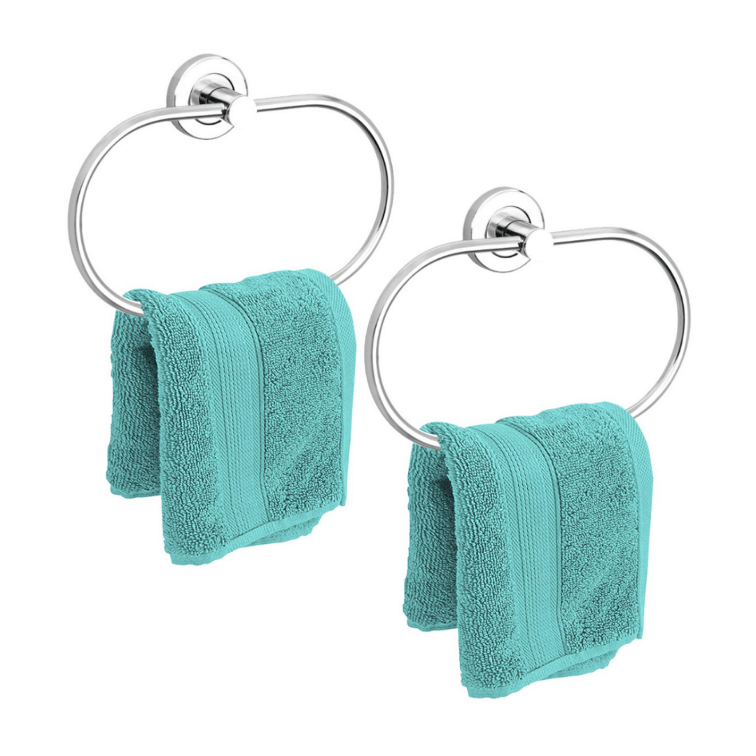 BATHONIX - Towel Hanger S.S Flange Oval 2pcs BATHONIX - Towel Hanger S.S Flange Oval 2pcs