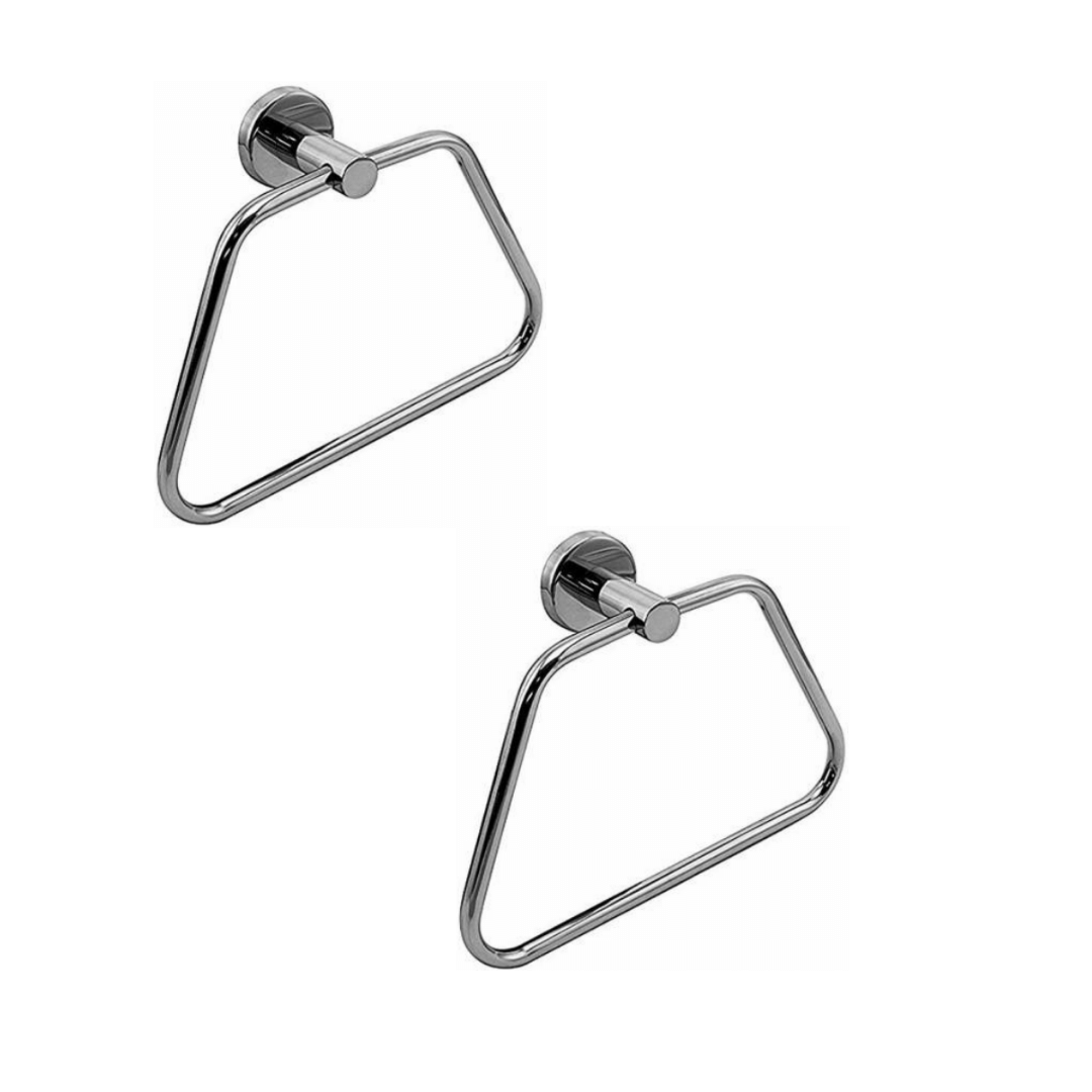 BATHONIX - Towel Hanger Steel Triangle- 2Pcs BATHONIX - Towel Hanger Steel Triangle- 2Pcs