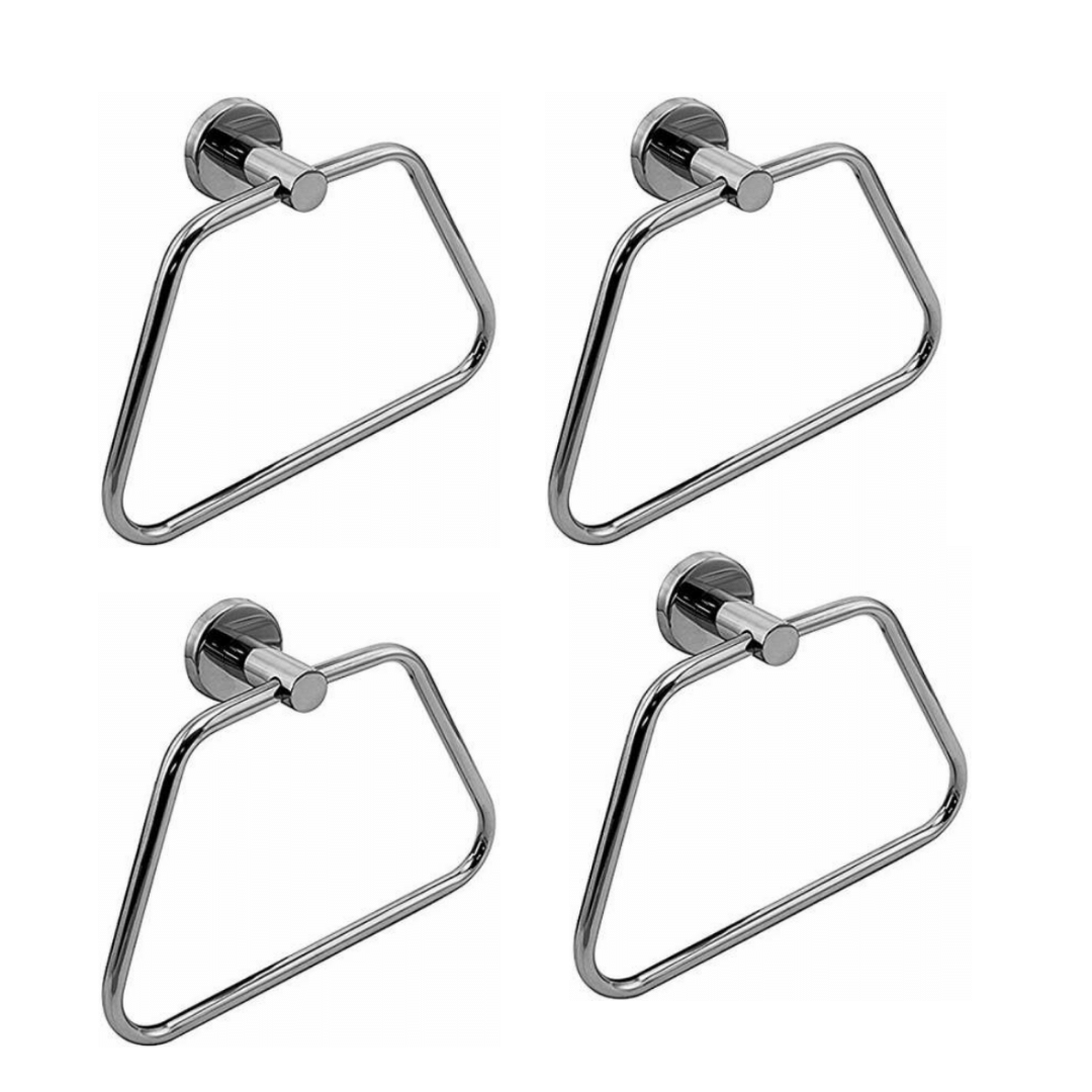 BATHONIX - Towel Hanger Steel Triangle- 4Pcs BATHONIX - Towel Hanger Steel Triangle- 4Pcs