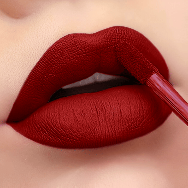 BELLABLOOM Dark Red Liquid Matte Lipstick Shade, 5ml (Pack of 1)
