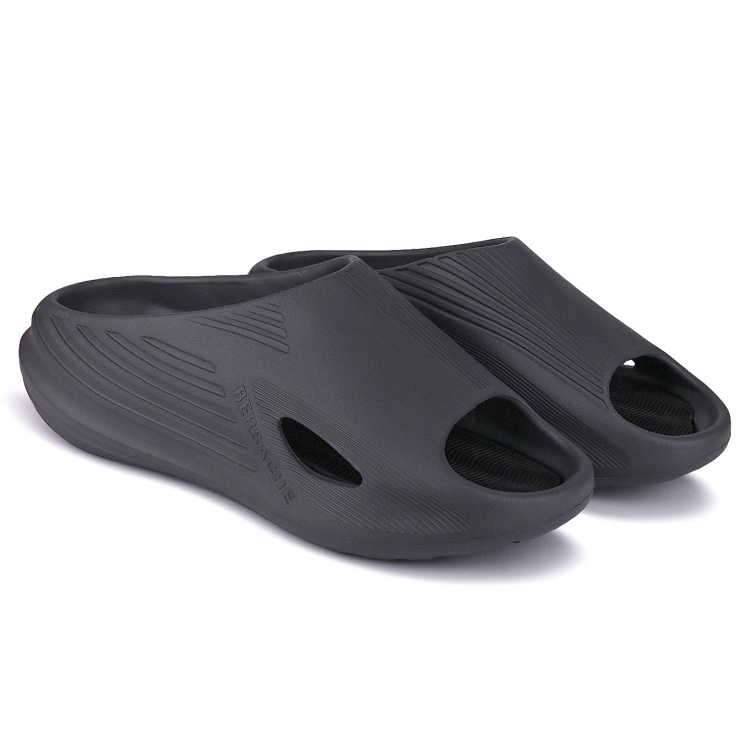     			Bersache - Charcoal Men's Clogs