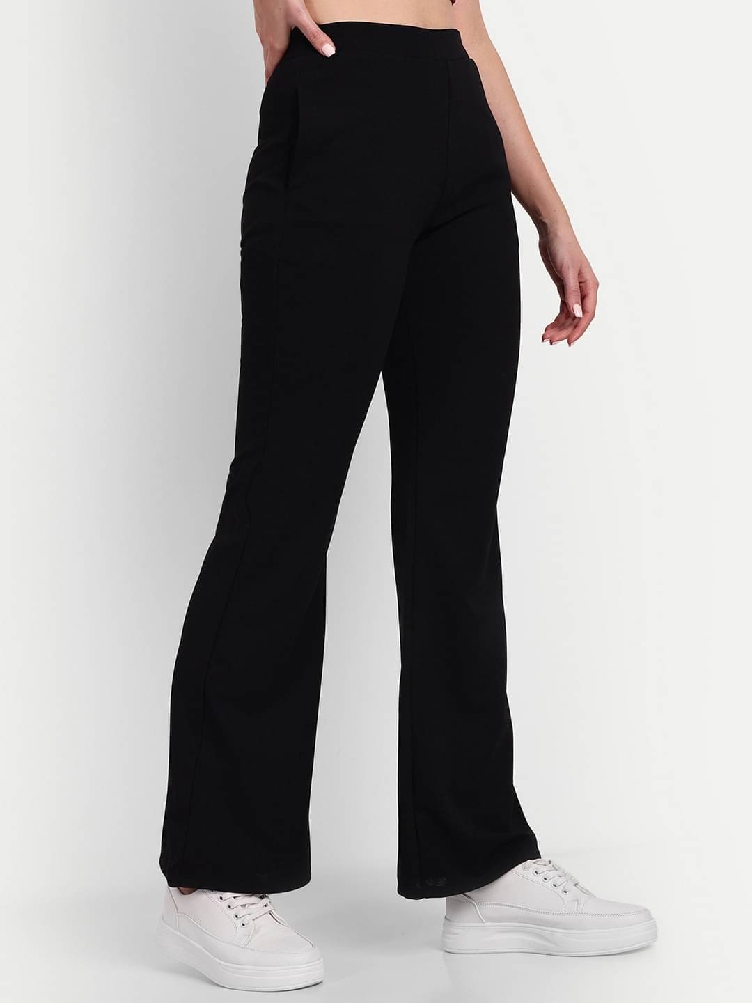     			Broadstar Pack of 1 Polyester Bootcut Women's Bootcut Pants ( Black )