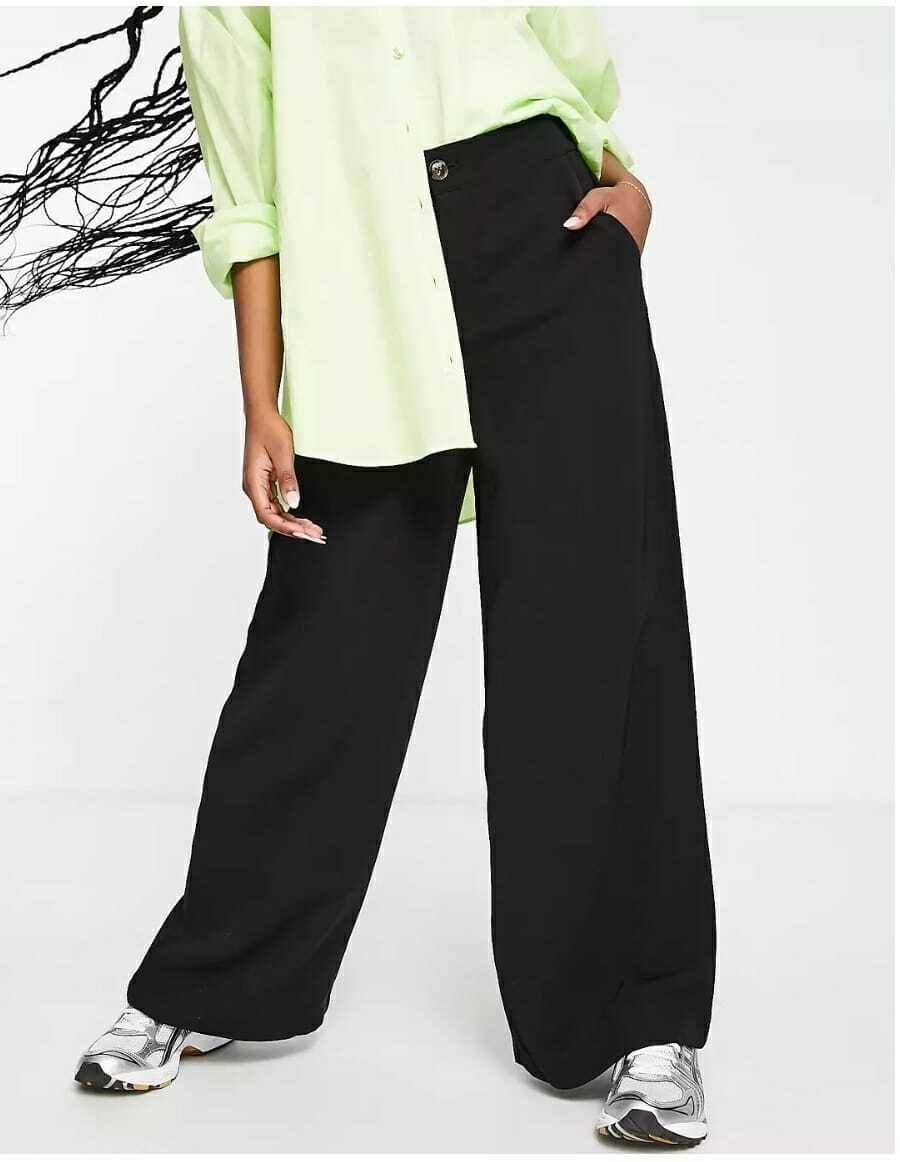     			Broadstar Pack of 1 Polyester Straight Women's Casual Pants ( Black )