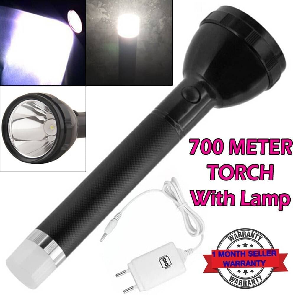     			CRS - 50W Rechargeable Flashlight Torch ( Pack of 1 )