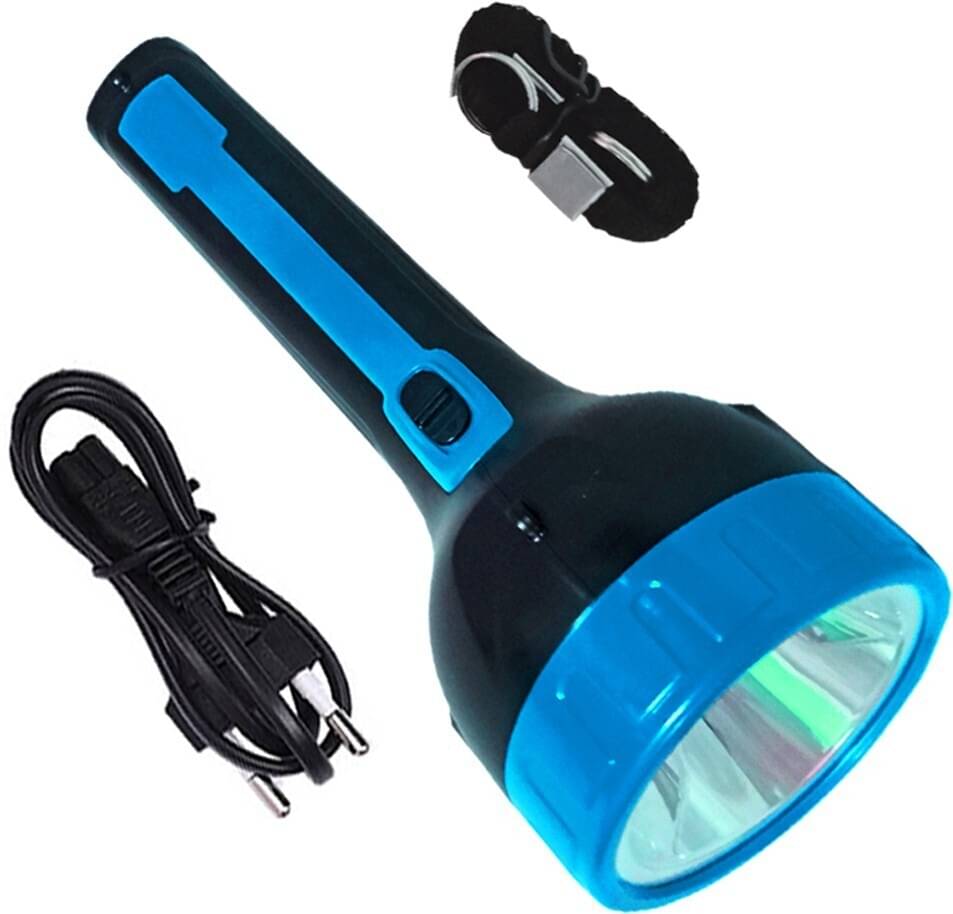     			CRS - 9W Rechargeable Flashlight Torch ( Pack of 1 )