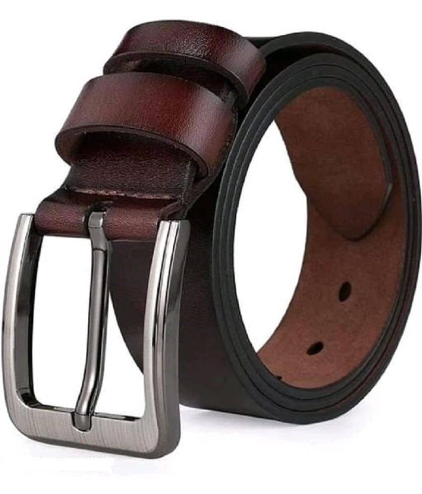 Classic World - Brown PU Men's Formal Belt ( Pack of 1 )