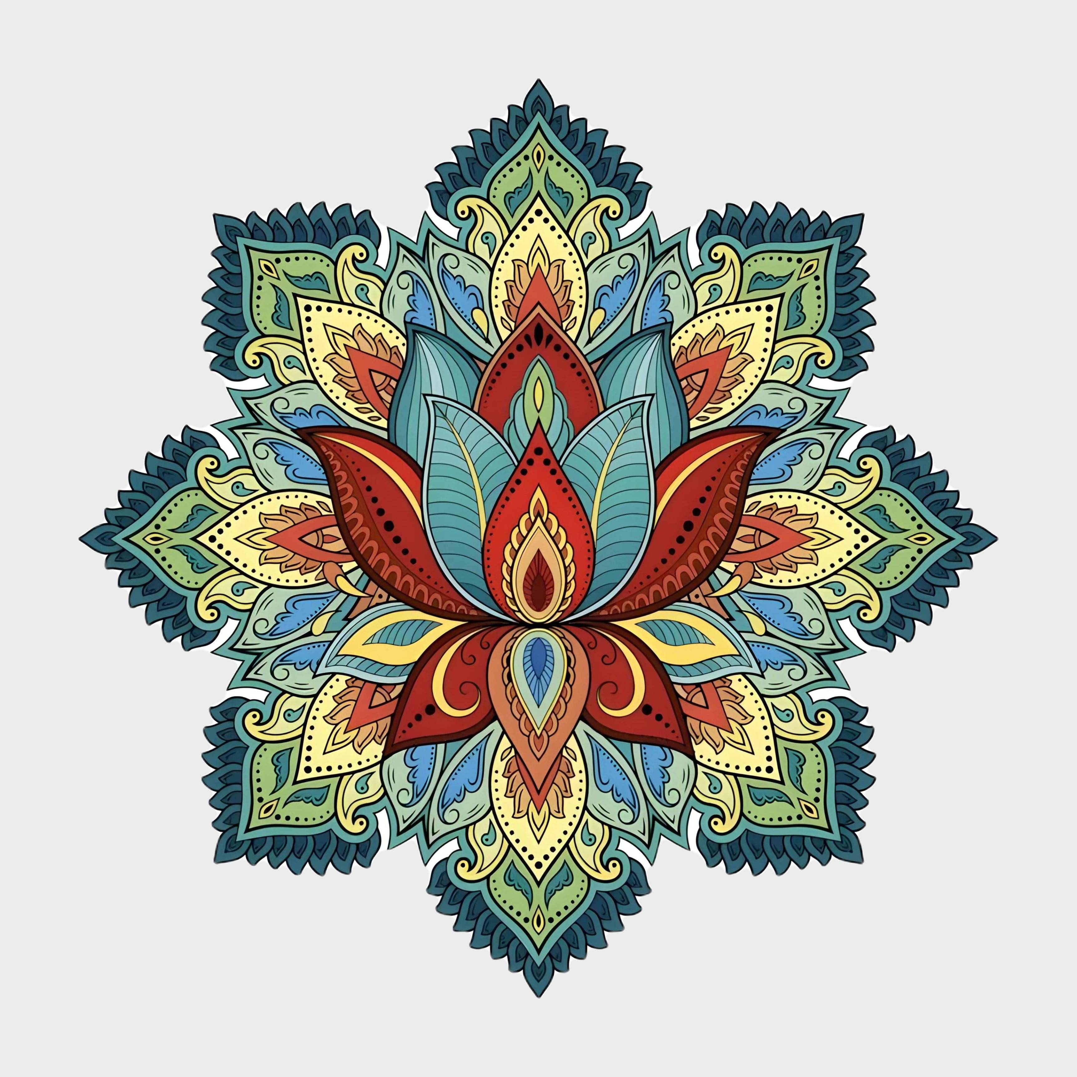     			Decor Villa Multicolour Paper Rangoli - Pack of 1