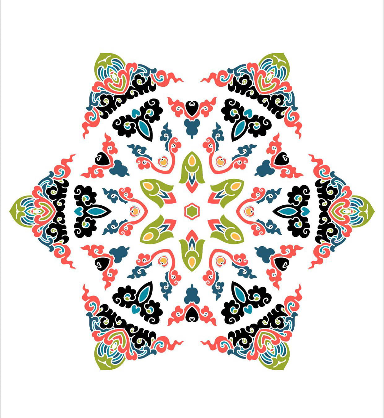     			Decor Villa Multicolour Paper Rangoli - Pack of 1