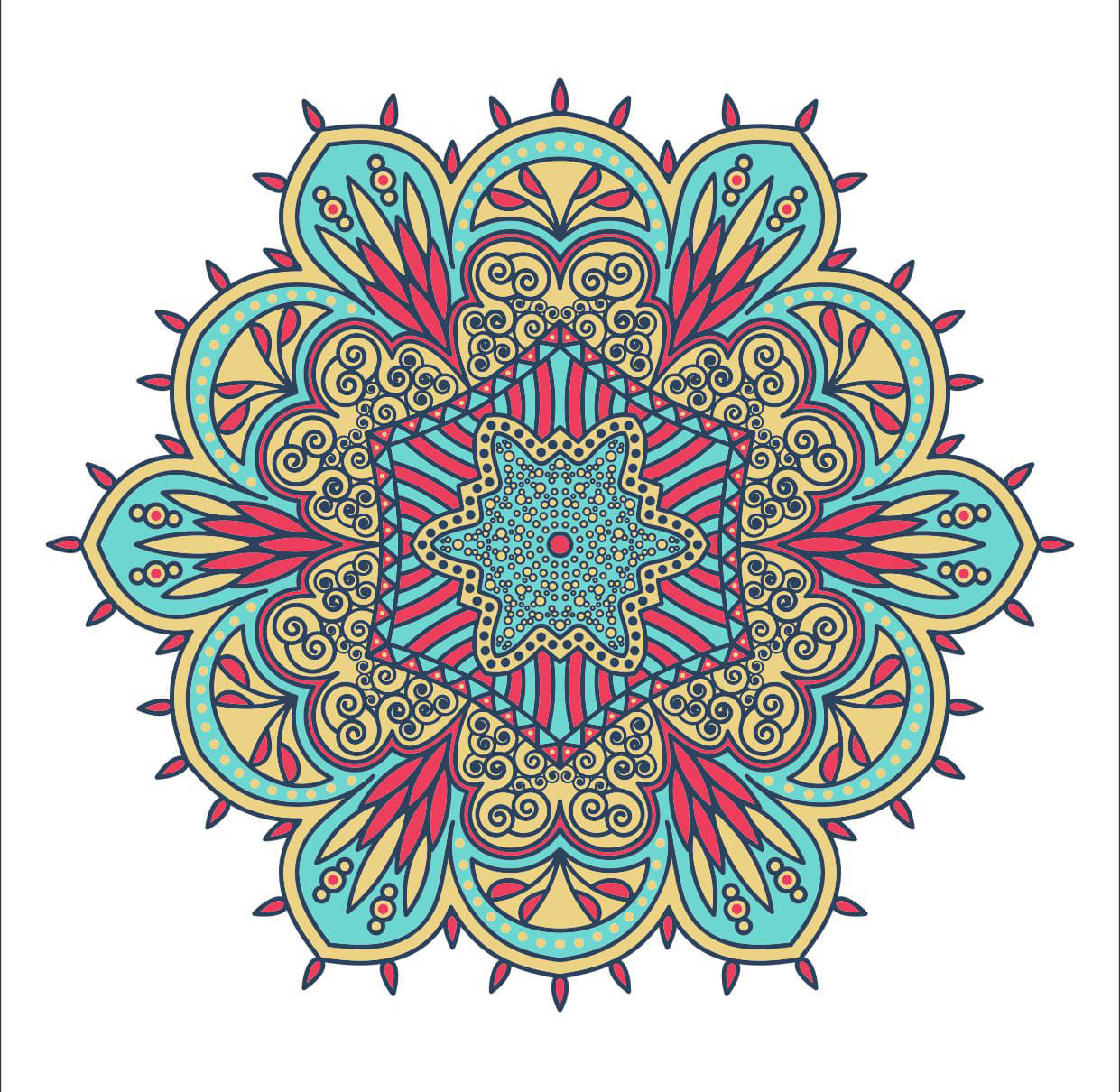    			Decor Villa Multicolour Paper Rangoli - Pack of 1