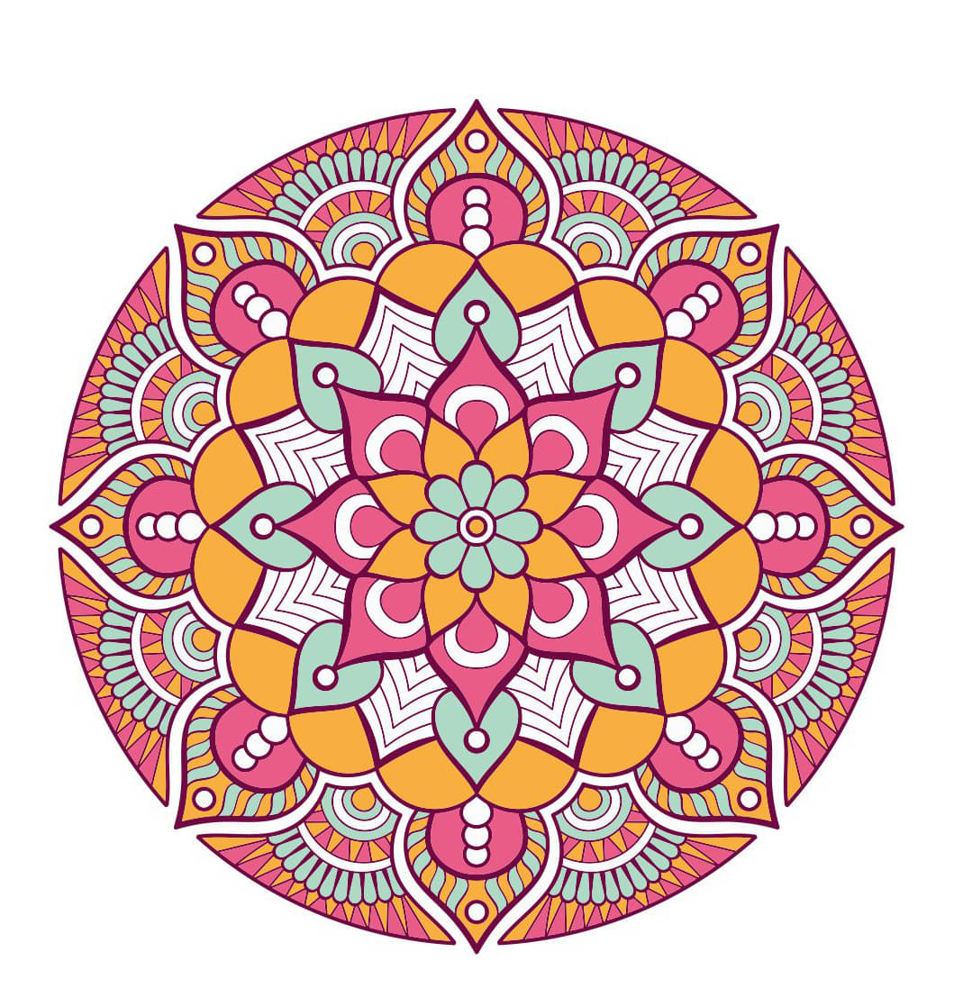     			Decor Villa Multicolour Paper Rangoli - Pack of 1