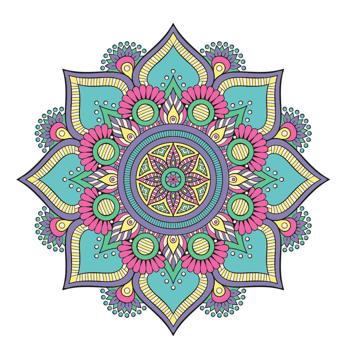     			Decor Villa Multicolour Paper Rangoli - Pack of 1