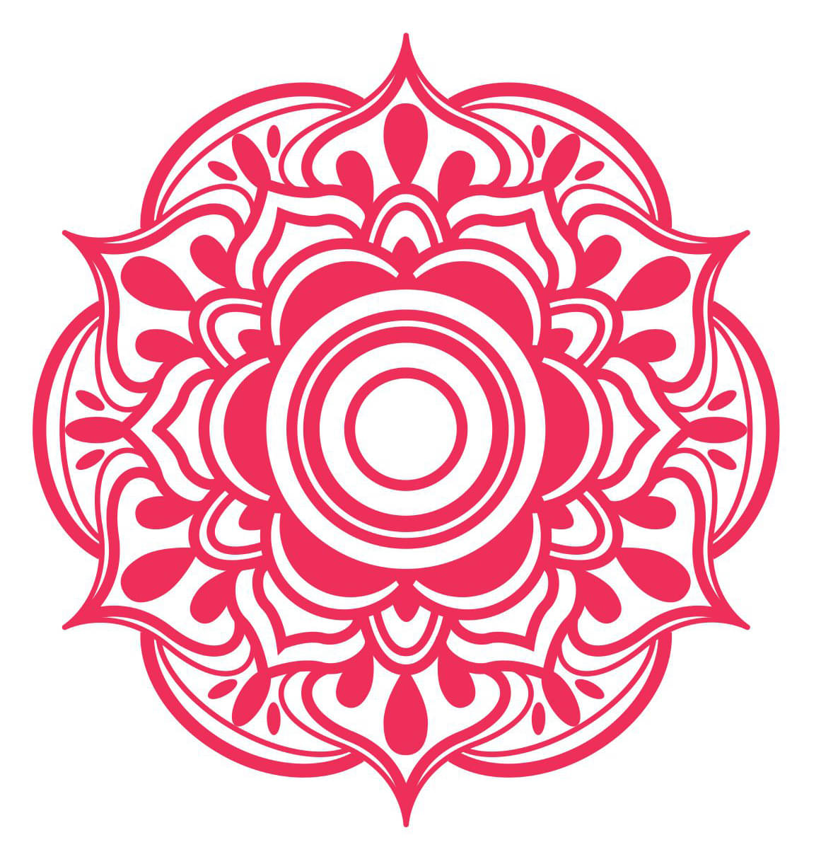     			Decor Villa Pink Paper Rangoli - Pack of 1