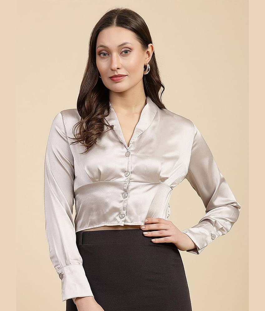 Freehand Women's Polyester Regular Top ( Black )