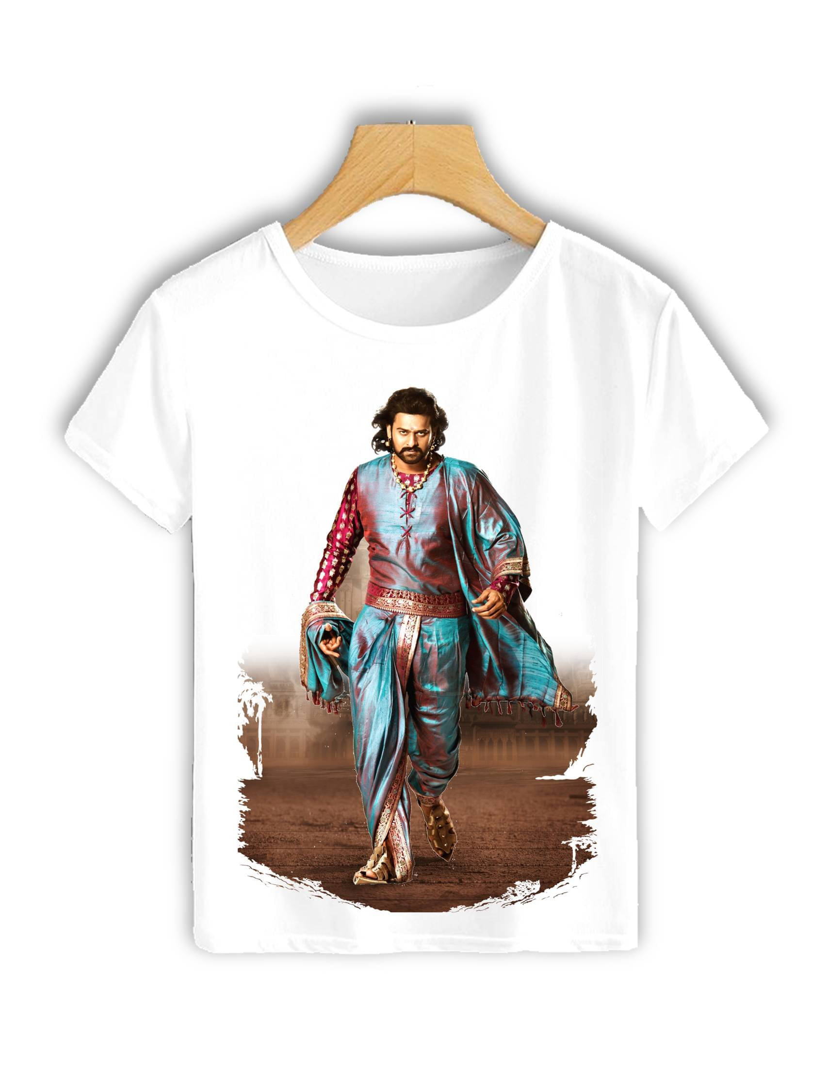     			HamsaMART.com Polyester Regular Fit Solid Half Sleeves Men's Round T-Shirt - White ( Pack of 1 )