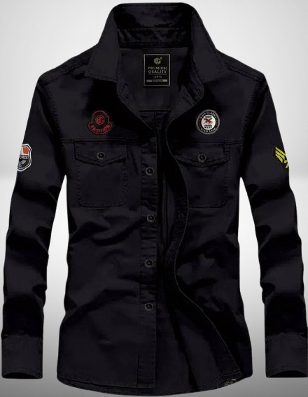     			IQIVLI Cotton Blend Regular Fit Self Design Full Sleeves Men's Casual Shirt - Black ( Pack of 1 )