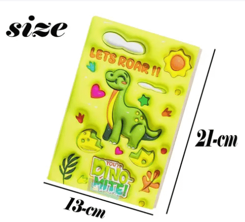     			Kalra Magic (Pack 5) Cute Dinosour Printed Bubbly Diary For Boys/Girls/kids Note Book Diary For Girls Return Gifts Diary Ruled Pages A Premium Soft Bound Notebook Diary for Girls