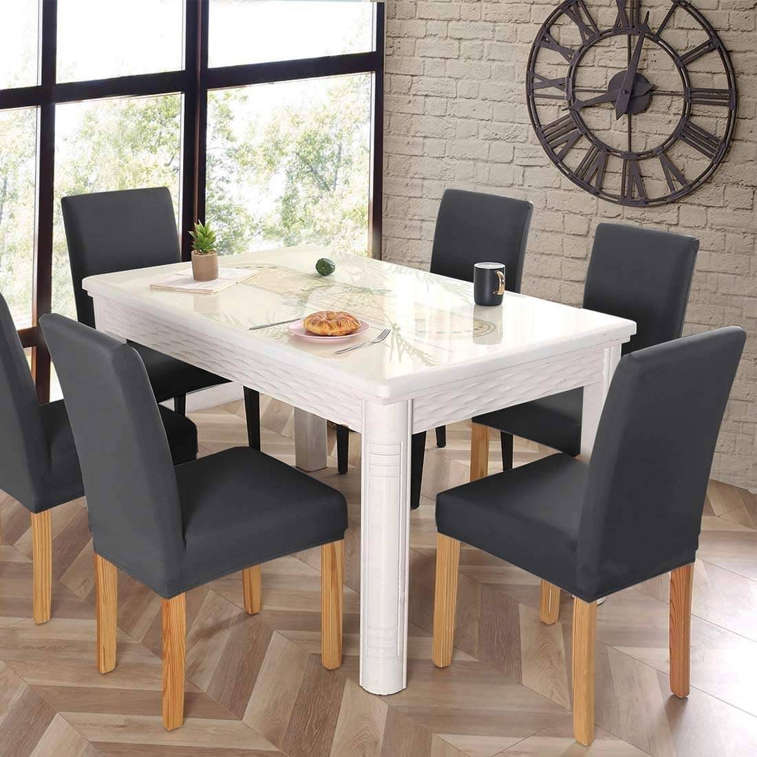 Mahaluxmi Creations 1 Seater Polyester Chair Cover ( Pack of 6 ) Mahaluxmi Creations 1 Seater Polyester Chair Cover ( Pack of 6 )