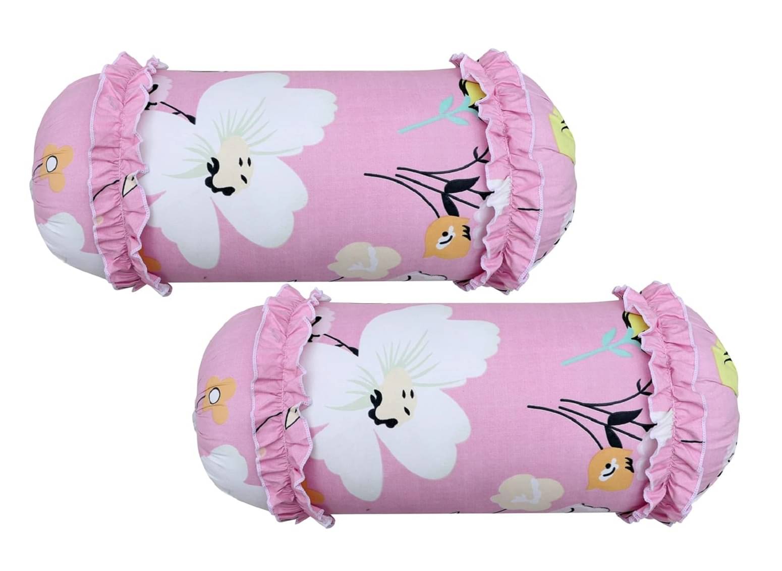 Mahaluxmi Creations Set of 2 Poly Cotton Bolster Covers Mahaluxmi Creations Set of 2 Poly Cotton Bolster Covers