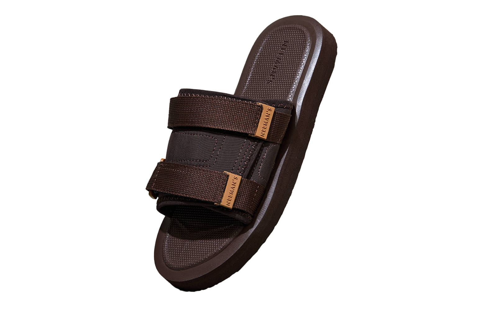     			Neemans Brown Men's Slide Flip Flop